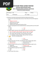 soal tik kls VIII aj