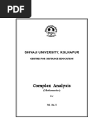 M. Sc. I Maths MT 203 Complex Analysis All