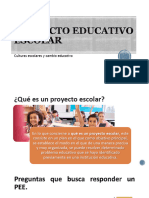 Proyecto educativo escolar