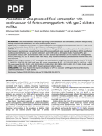 Association of ultra-processed food consumption with cardiovascular risk factors among patients with type-2 diabetes mellitus