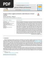 Analysis of the coupled aeroelastic wake behavior of wind