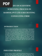 A STUDY ON SCIENTIFIC SCREENING PROCESS