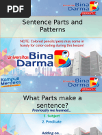 Sentence Patterns - UBD