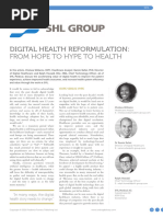 DIGITAL HEALTH REFORMULATION