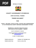 Supply, Delivery, Installation, Testing and Commissioning of an Integrated County Revenue Management System