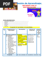 1° SESIÓN DÍA 3 MAT INICIAMOS CON LA MULTIPLICACIÓN