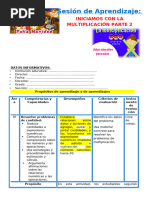 1° SESIÓN DÍA 4 MAT INICIAMOS CON LA MULTIPLICACIÓN PARTE 2