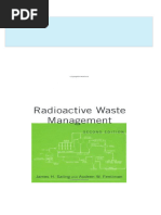 Radioactive Waste Management 2nd ed Edition Tang all chapter instant download