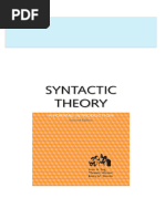 Syntactic Theory A Formal Introduction Second Edition Ivan A. Sag & Thomas Wasow & Emily M. Bender All Chapters Instant Download