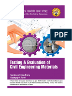 Testing & Evaluation of Civil Engineering Material