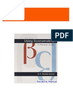 Immediate download Using Econometrics A Practical Guide 6th Edition Studenmund Solutions Manual all chapters