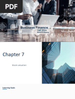 Business finance - Chapter 7