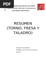 Resumen (torno,fresa y taladro)