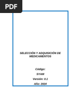 SELECCIÓN Y ADQUISICIÓN DE MEDICAMENTOS 