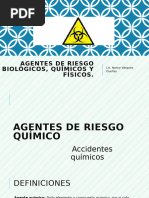 2. 1 Agentes de riesgo  químicos