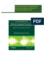 [Ebooks PDF] download Natural Language Processing and Computational Linguistics Speech Morphology and Syntax 1st Edition Mohamed Zakaria Kurdi full chapters