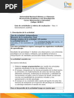 Guía de actividades y rúbrica de evaluación - Paso 6 - Generalización análitica 