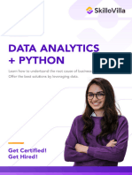 Data Analytics Python Brochure Skillovilla