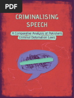 Criminalising Defamation Document