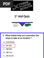 1st Aid Quiz