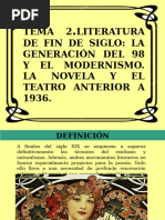 2 El Modernismo y la Generación del 98N