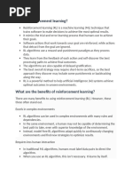 UNIT V reinforcement learning