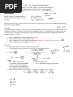 Stock and Bond Evaluation 