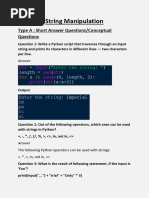 String Manipulation Type A Questions 