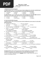 Bright 10 - 1st semester - Final Test