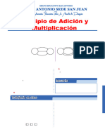 PRINCIPIOS DE ADICION Y MULTIPLICACION 6TO GRADO