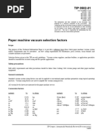 Parametros de selección de vacio maq papelera