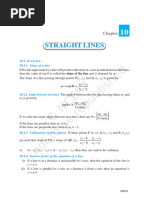 Straight Lines Exempler and Ncert