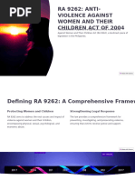 Ra 9262 Anti Violence Against Women and Their Children Act of 2004