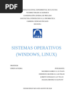 SISTEMA OPERATIVO WINDOWS Y LINUX