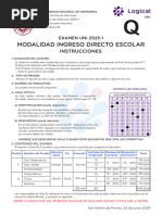 SIMULACRO IEN UNI - LOGICAL 2025-1 SOLUCIONARIO