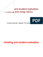 Grading, student evaluation  rubrics