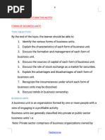 Business Studies Form 2