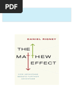 Instant download The Matthew Effect How Advantage Begets Further Advantage Daniel Rigney pdf all chapter