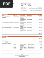 Receipt for Booking VKWUIU