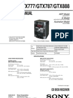 Sony hcd-gtx777 gtx787 gtx888 (ET)