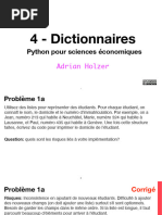 2.4 - Python Dictionnaires