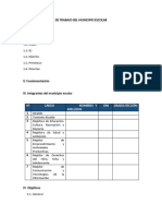 ESQUEMA DE UN PLAN DE TRABAJO DEL MUNICIPIO ESCOLAR