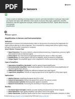 Amplification in Sensors (1)