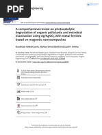 A comprehensive review on photocatalytic degradation of organic pollutants and microbial inactivation using Ag AgVO3 with metal ferrites based on magn