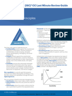 (ISC)2 CC Last Minute Review Guide