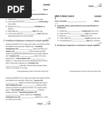 Brainy Kl6 Short Tests Unit 4 Lesson 2