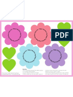 Flower Print Out For Valentine's Day