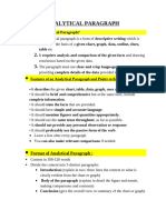 Analytical Paragraph