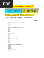 class 5 maths pt-2 test mock