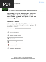 Comparative study of biocomposite reinforced with vegetable fiber and based on carbon nanotubes of different corrugated shapes with interphase problem